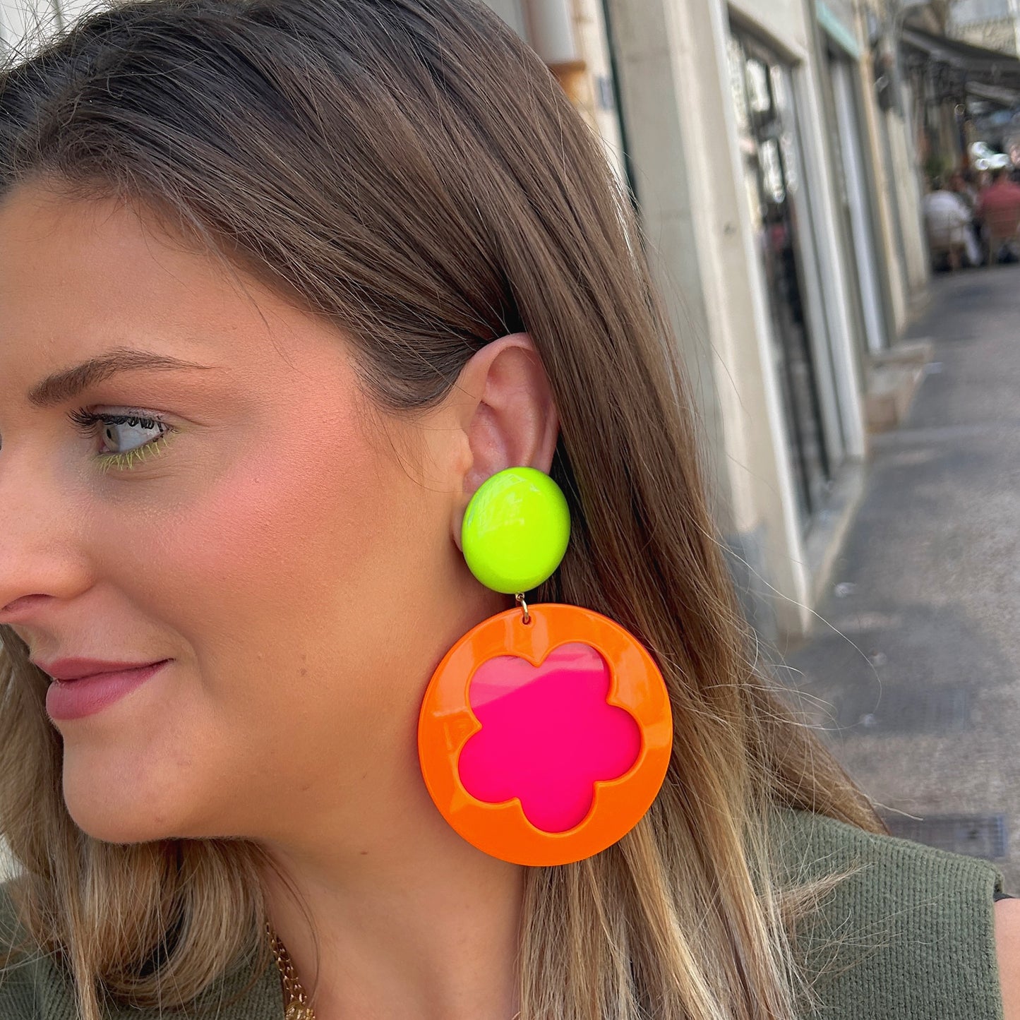BOUCLES D'OREILLES - FLOWER POWER