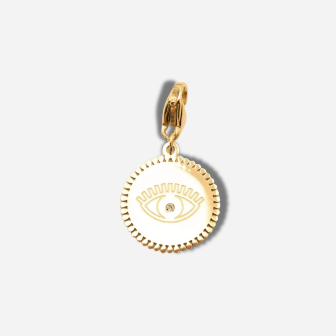 CHARM - MÉDAILLE OEIL STRASS