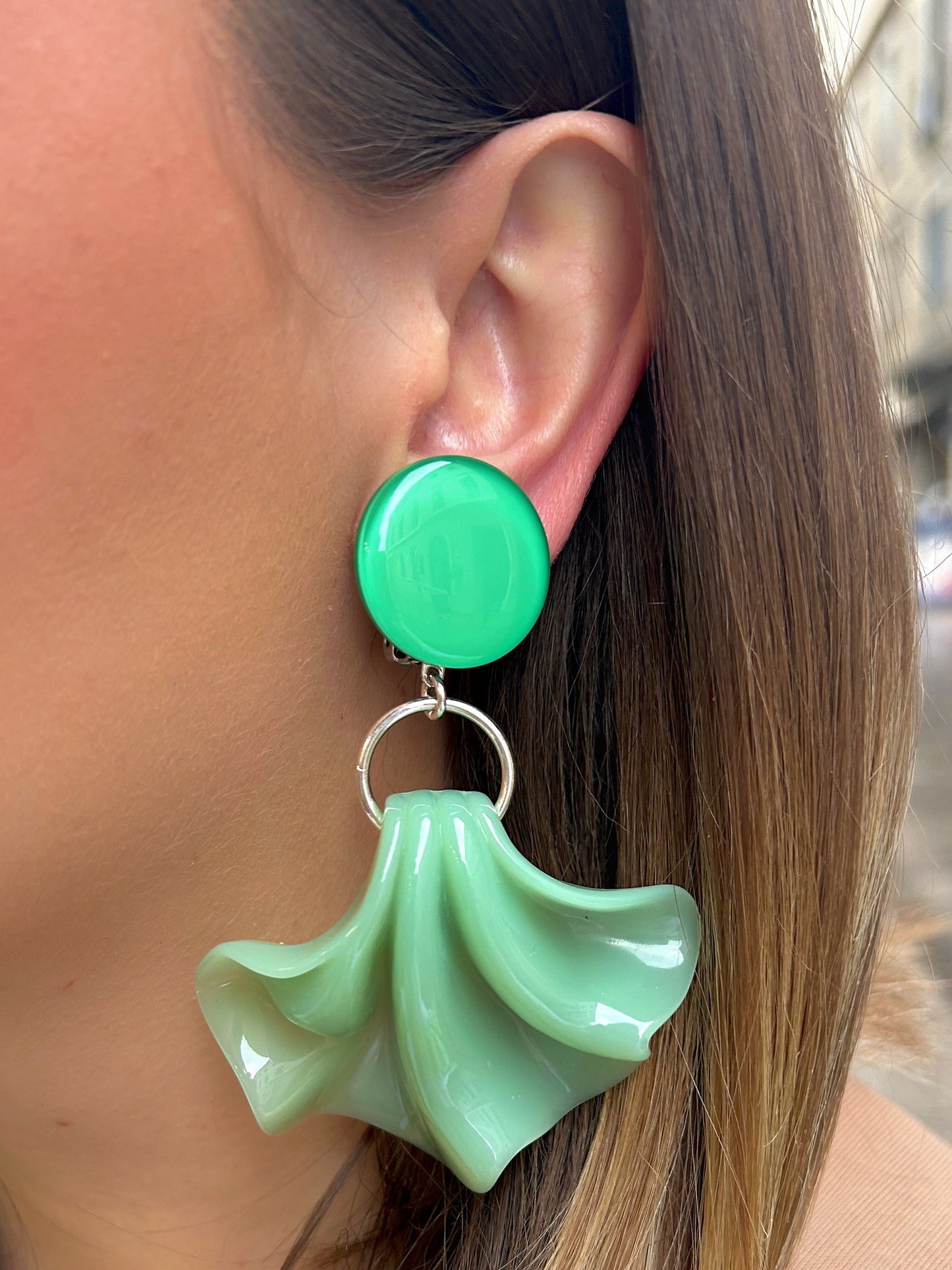 BOUCLES D'OREILLES - AMELIA VERTE