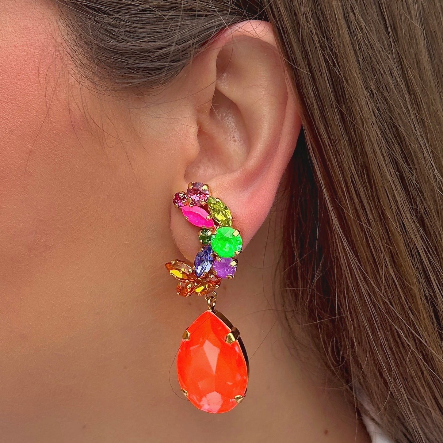 BOUCLES D'OREILLES - LUNEA FLUO