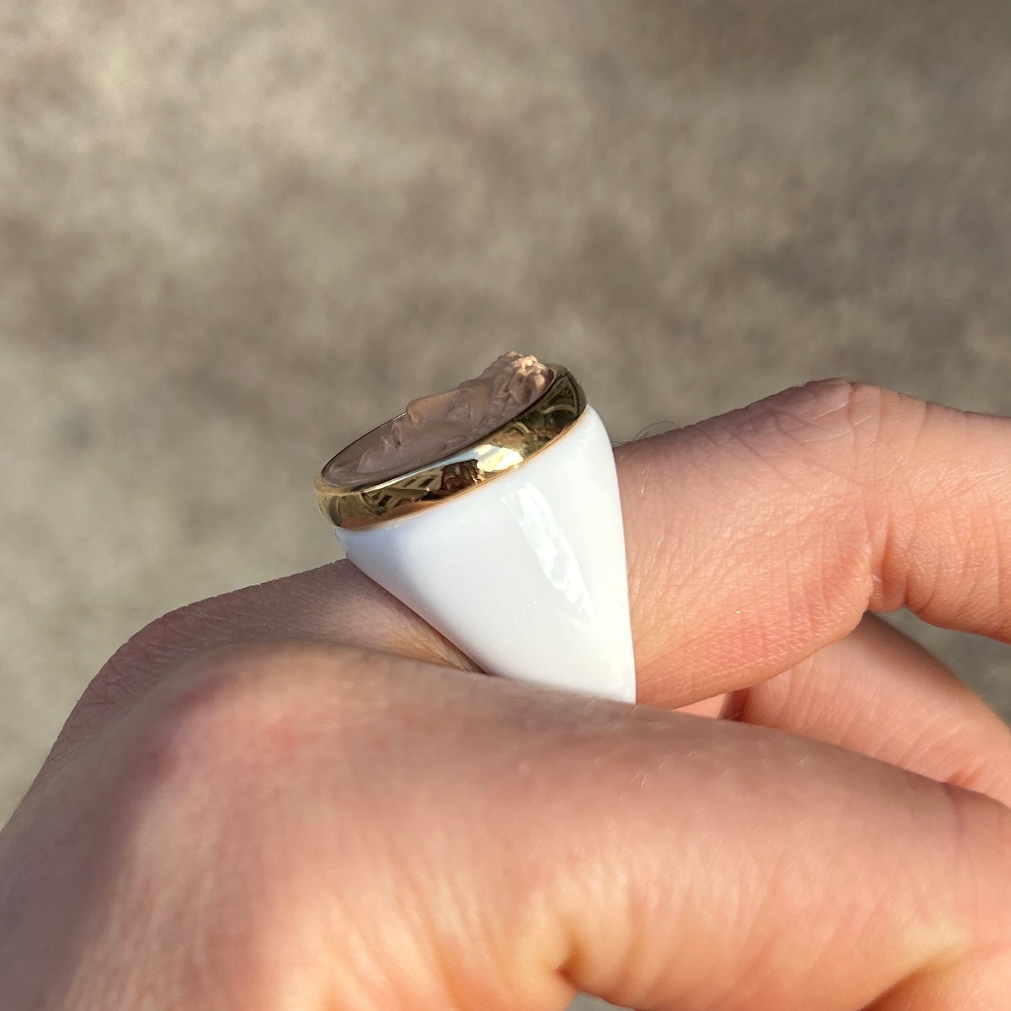 BAGUE - MEDUSA BLANCHE