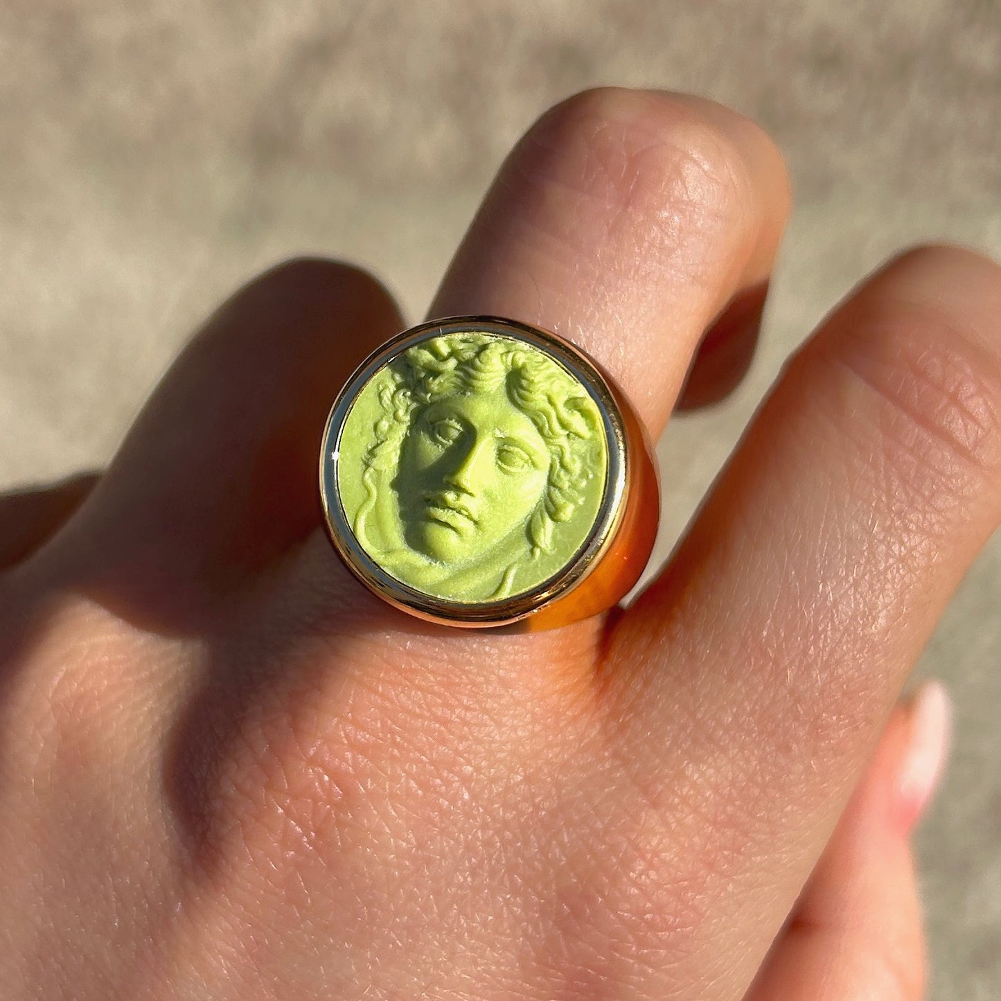 BAGUE - MEDUSA MARRON