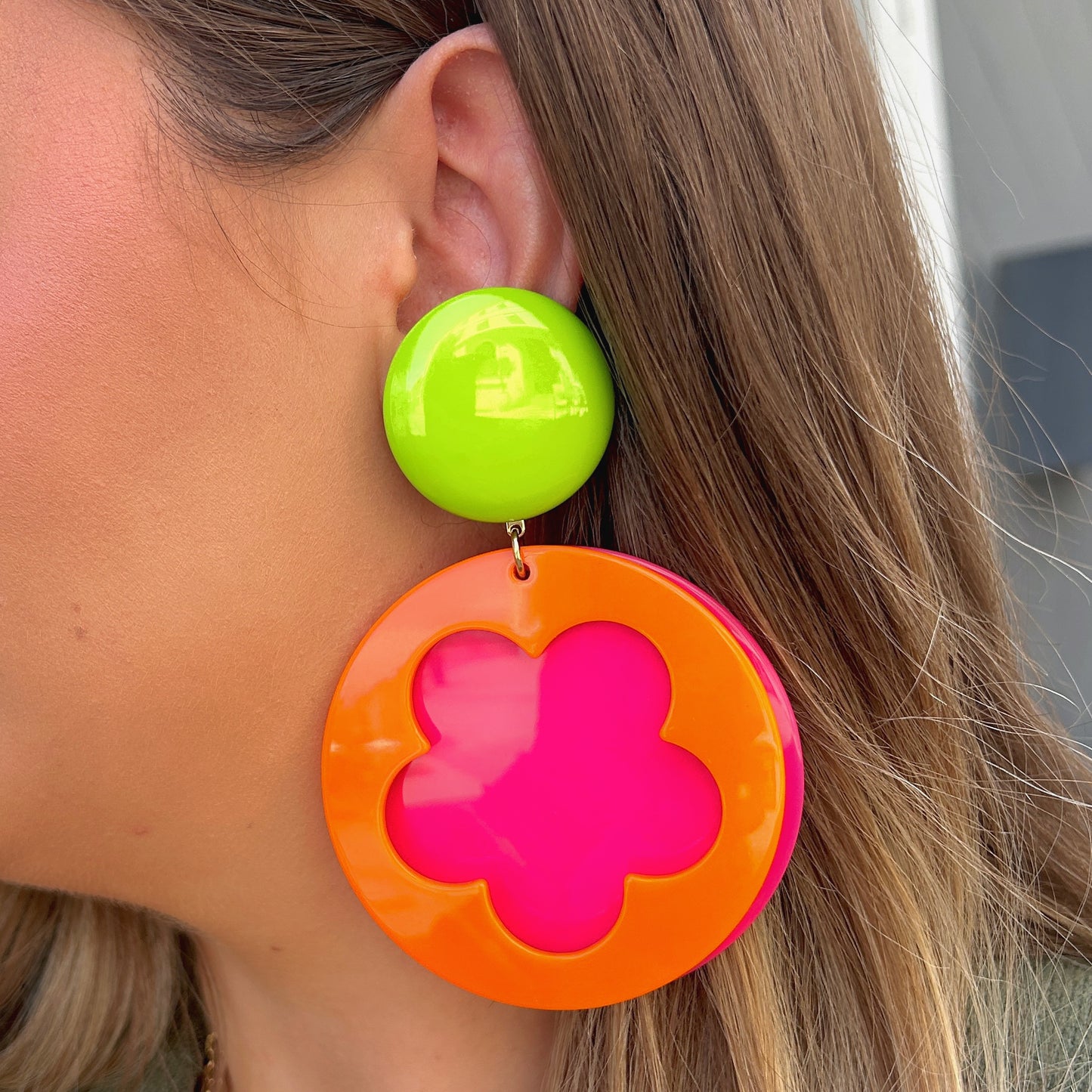 BOUCLES D'OREILLES - FLOWER POWER