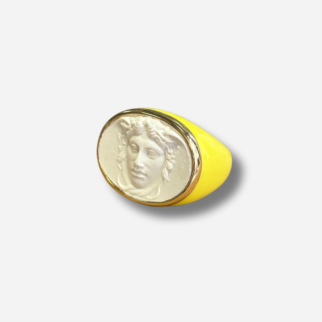 BAGUE - MEDUSA JAUNE