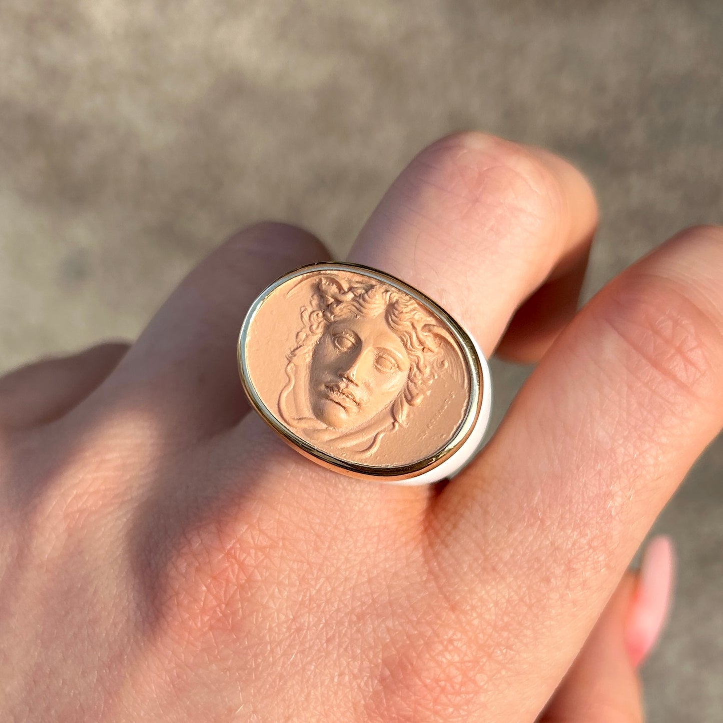 BAGUE - MEDUSA BLANCHE