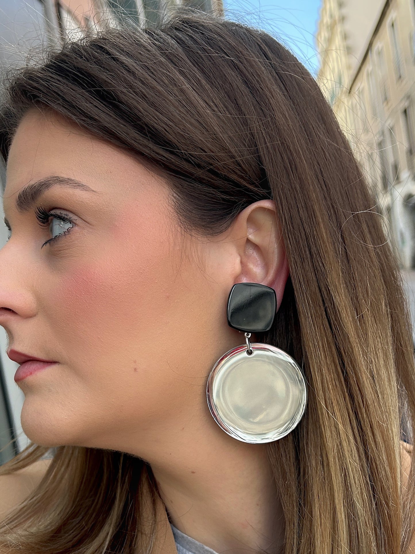 BOUCLES D'OREILLES - ÉDITION LIMITÉE MIROIR NOIR