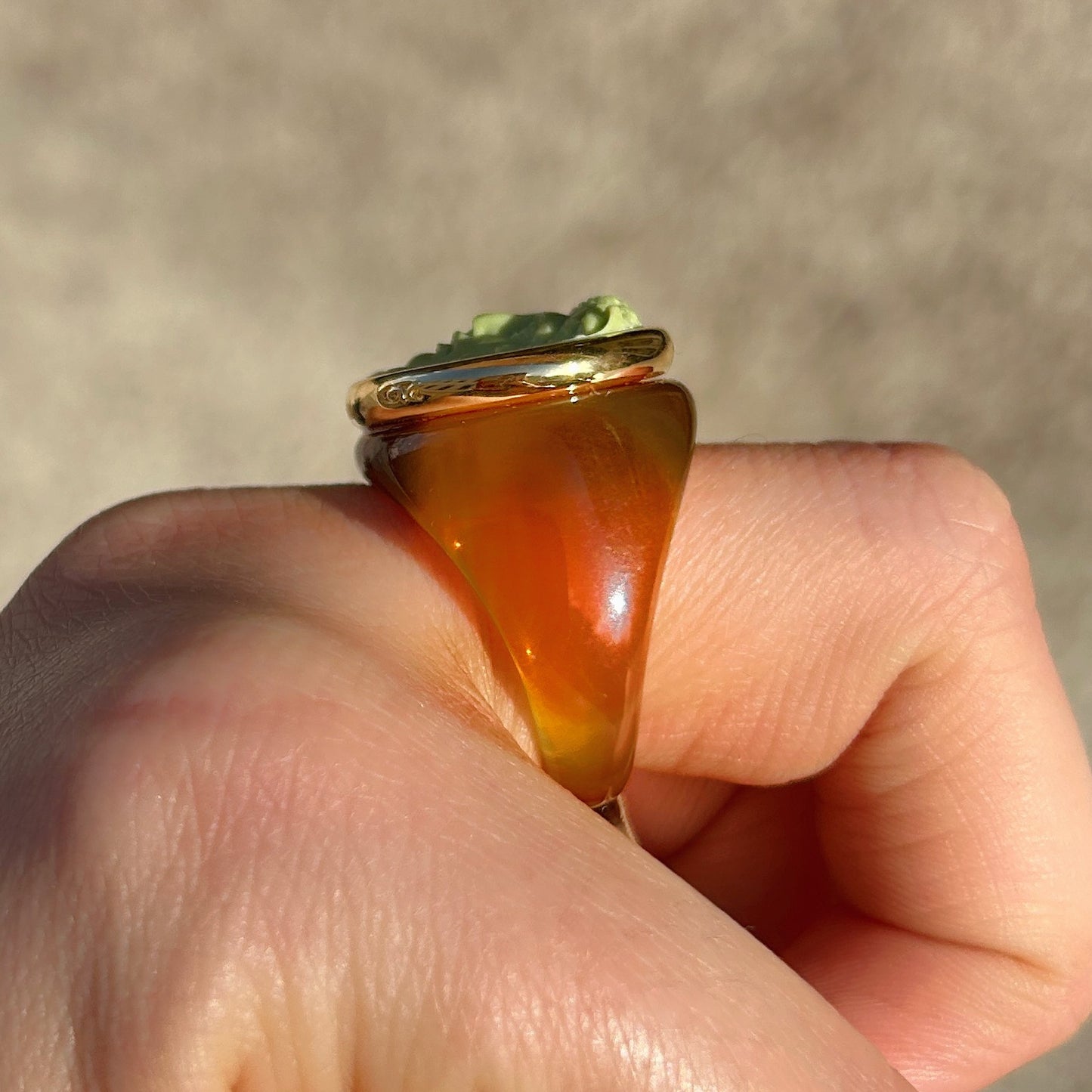 BAGUE - MEDUSA MARRON