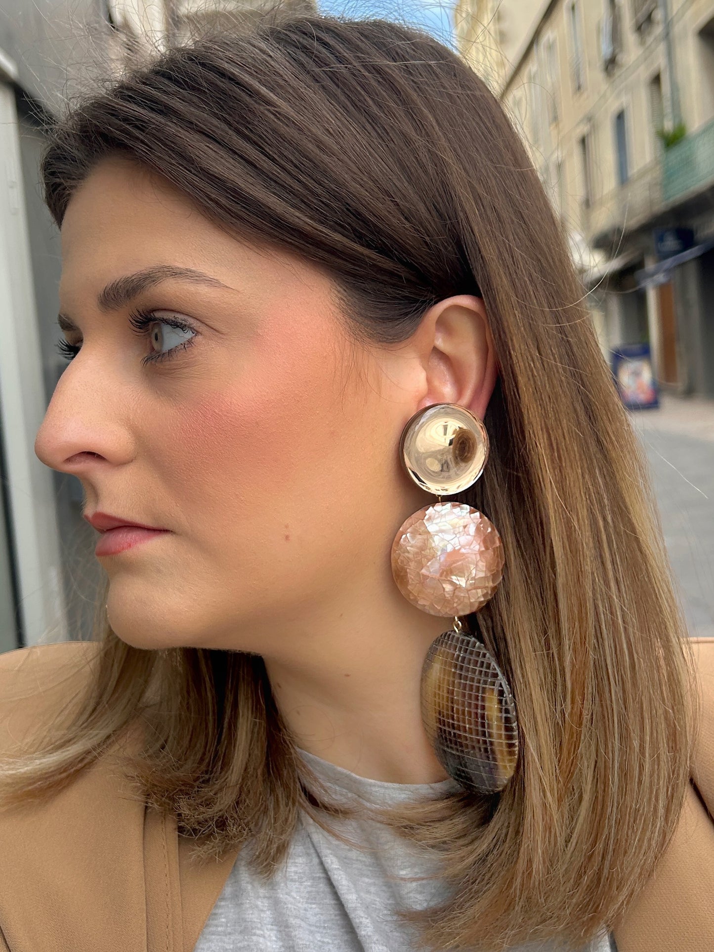 BOUCLES D'OREILLES - ÉDITION LIMITÉE MARRON