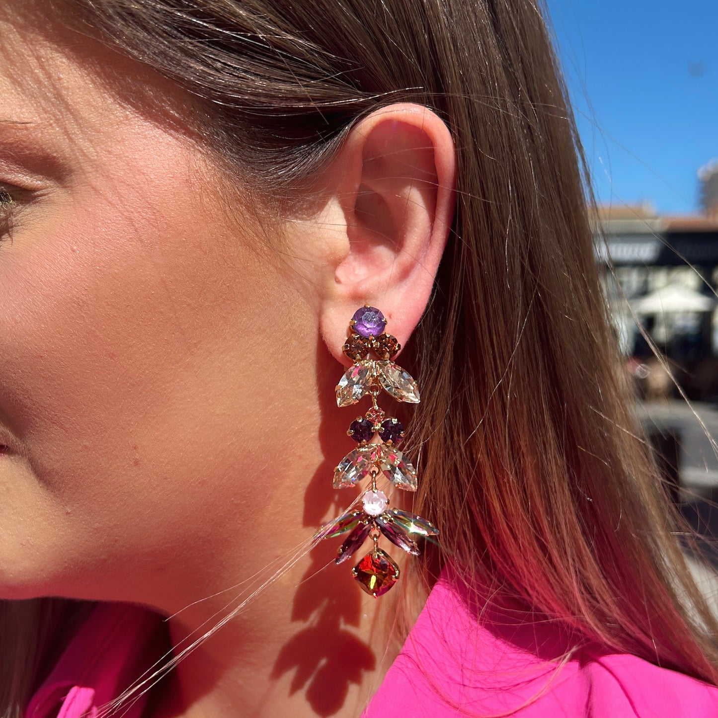 BOUCLES D'OREILLES - OPHEA PURPLE