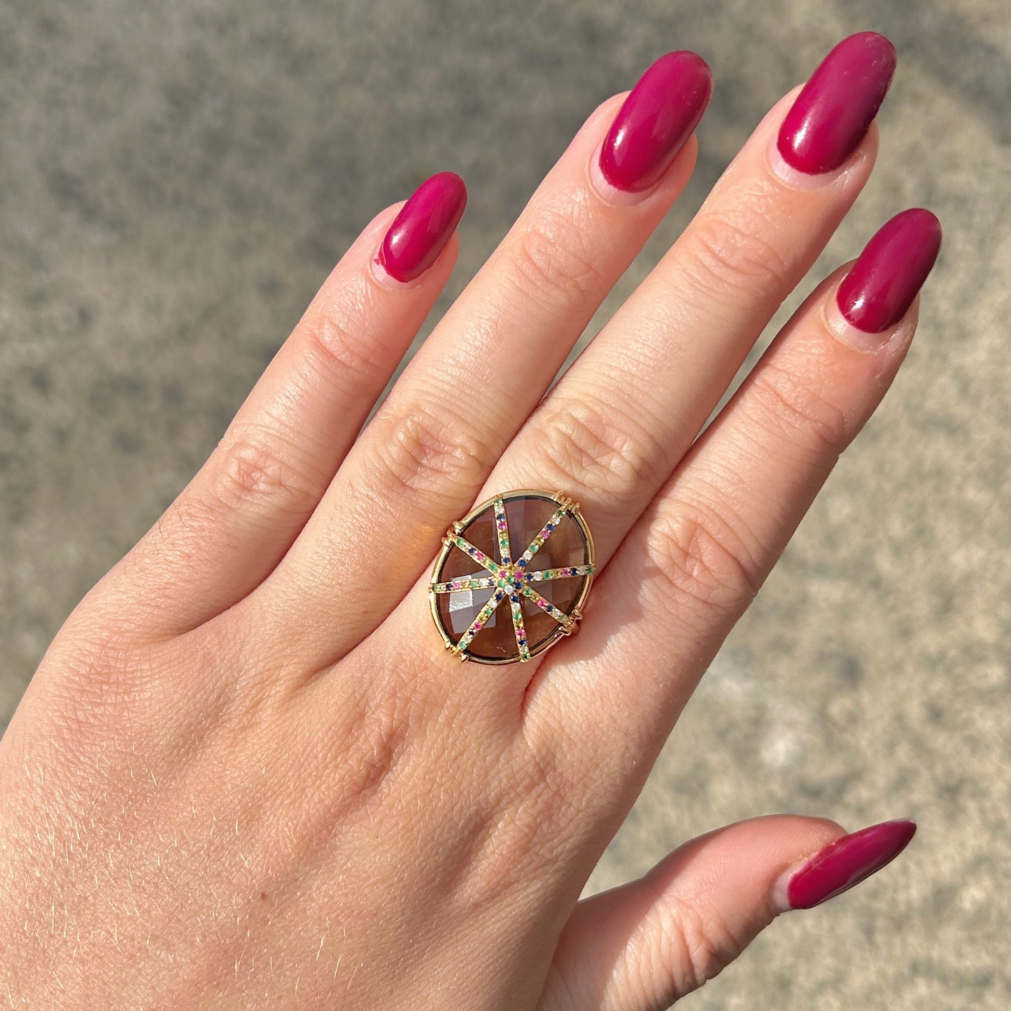 bague-etoile-zircon-quartzfume-aufildelo-divinity-sete