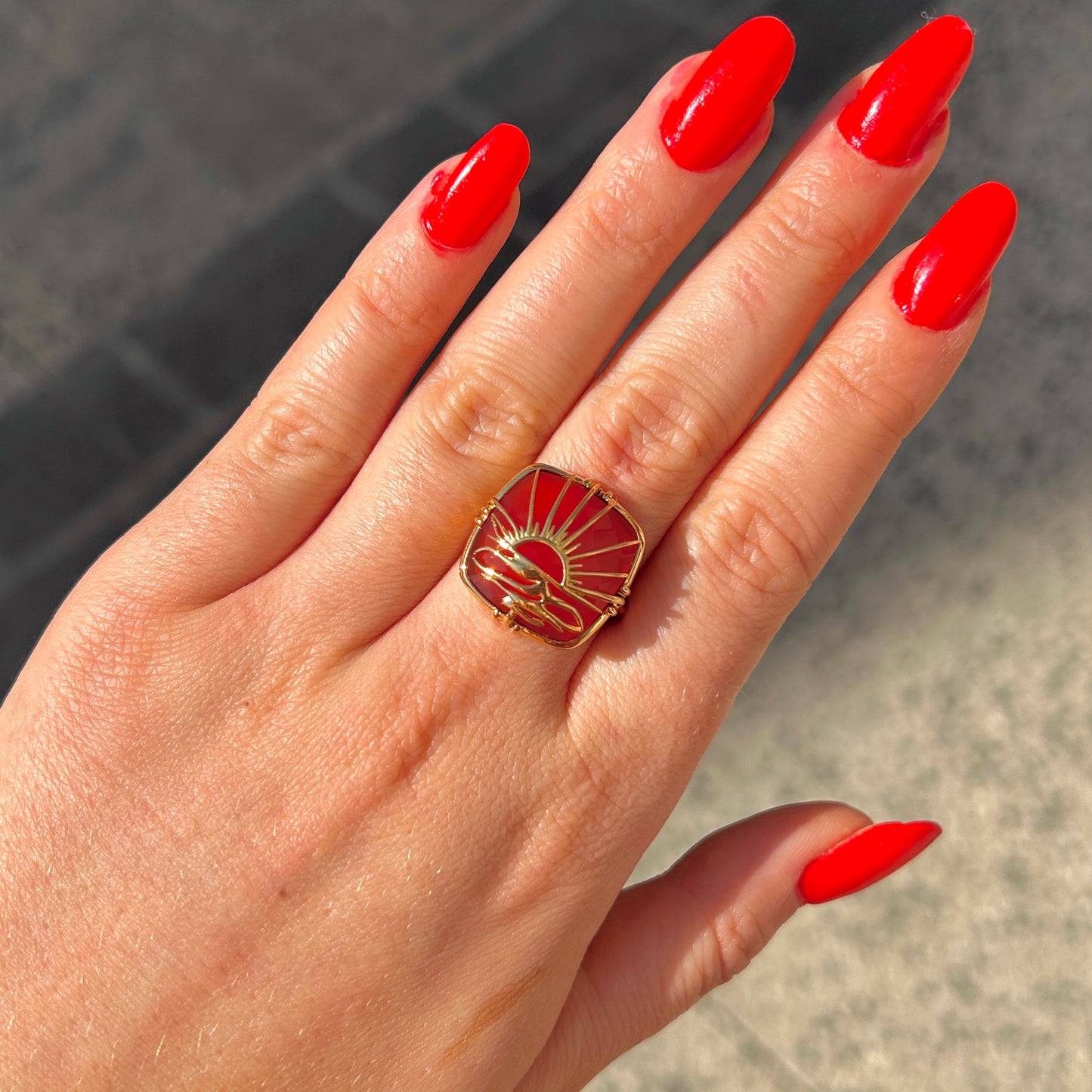 bague-sunset-cornaline-aufildelo-divinity-sete