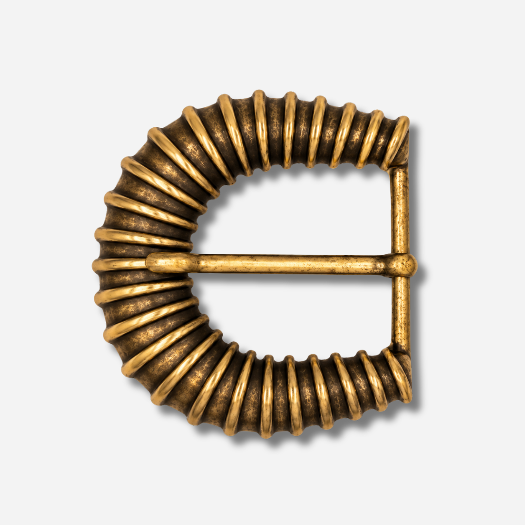 Boucle de ceinture interchangeable Yolète N393 Gold en métal doré vieilli