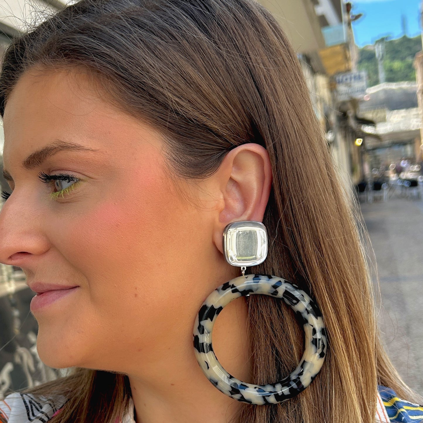 BOUCLES D'OREILLES - COMÈTE MIROIR