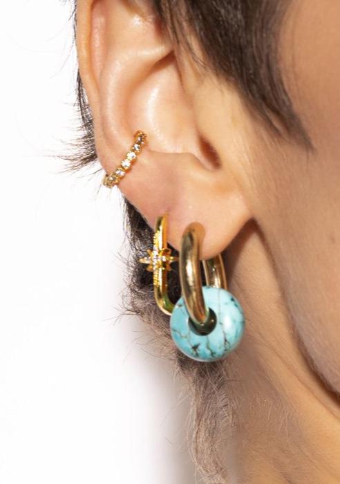 Boucles d’oreilles Diwali Jazzy Mya Bay en accumulation