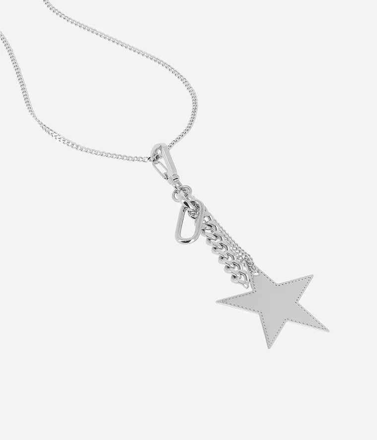 Collier Evangeline ZAG étoile amovible acier bijou transformable porte-clé Divinity Sète