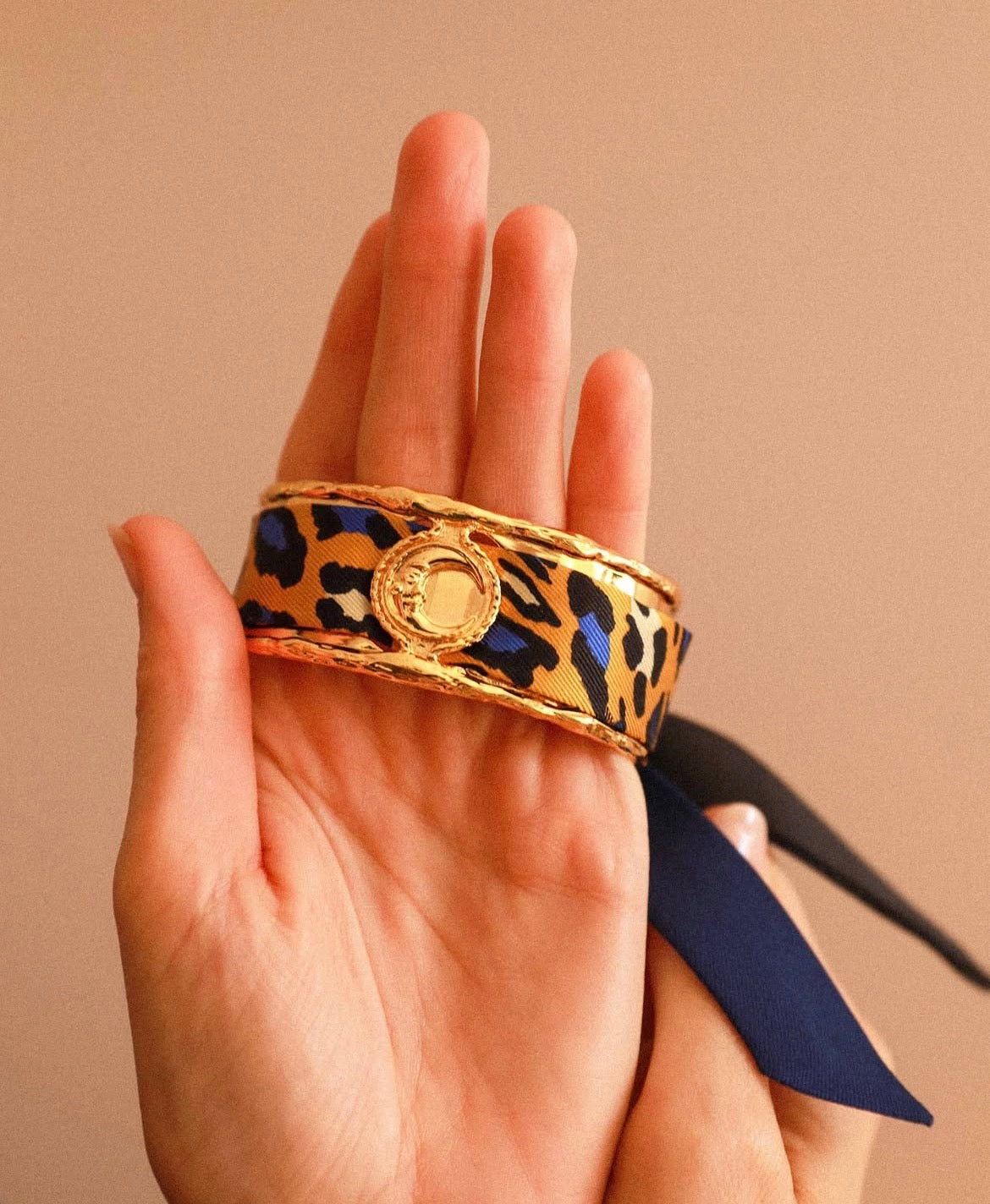 Ruban fin Annee leopard colore Divinity Sete