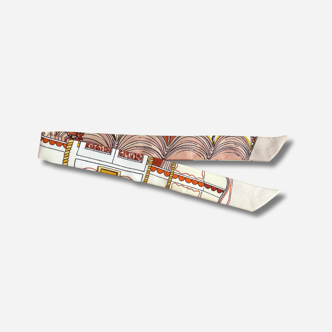 RUBAN 2 CM - ADRESSE INCONNUE BEIGE