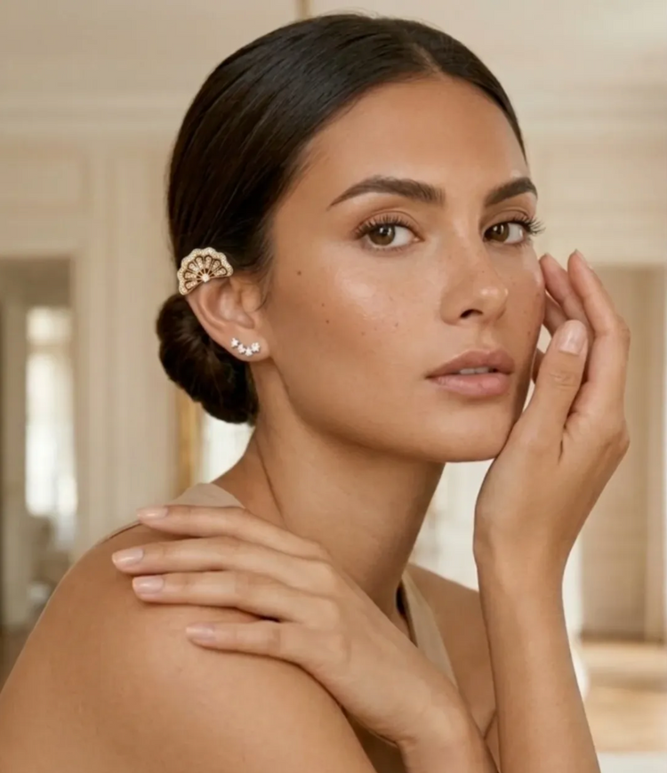 Collection earcuffs GELA bijoux d’hélix sans perçage en argent 925 et plaqué or 18K