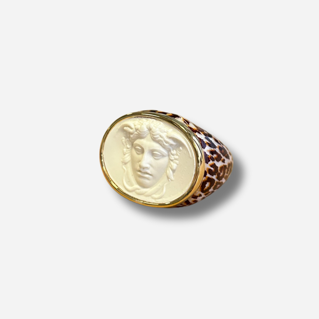 BAGUE - MEDUSA LÉOPARD