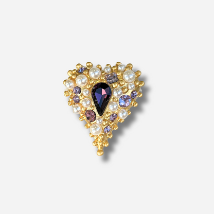 BROCHE - COEUR BIJOU