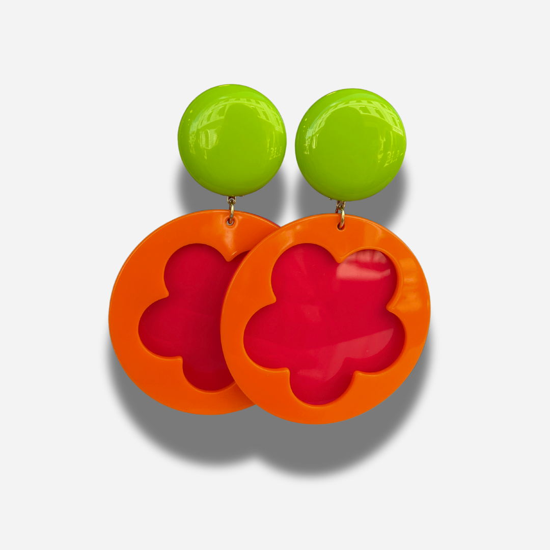 BOUCLES D'OREILLES - FLOWER POWER