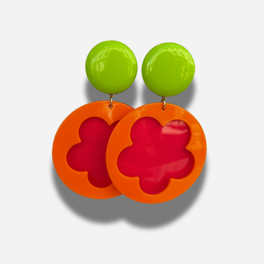 BOUCLES D'OREILLES - FLOWER POWER