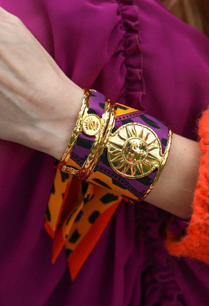 RUBAN 4 CM - CHAPANOIR ORANGE