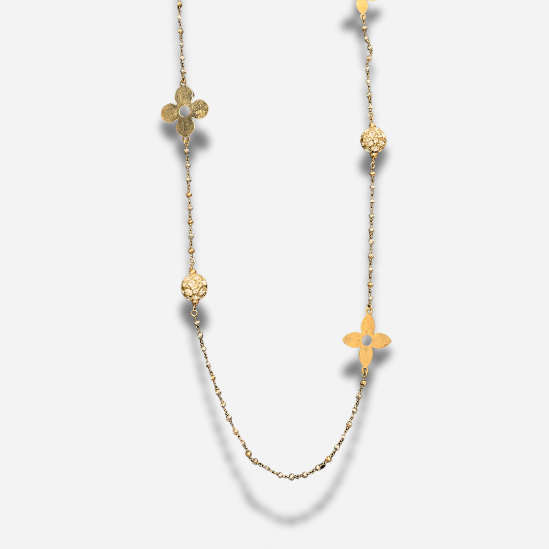 COLLIER - FLEURS ET FACETTES