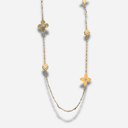 COLLIER - FLEURS ET FACETTES