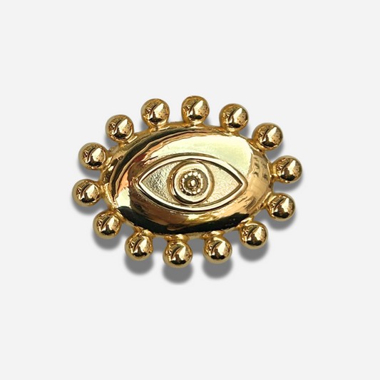BROCHE - OEIL DORÉ