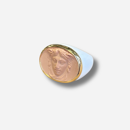 BAGUE - MEDUSA BLANCHE