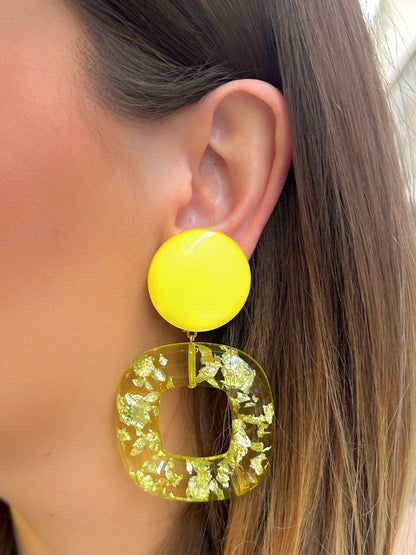 BOUCLES D'OREILLES - CAICOS JAUNE