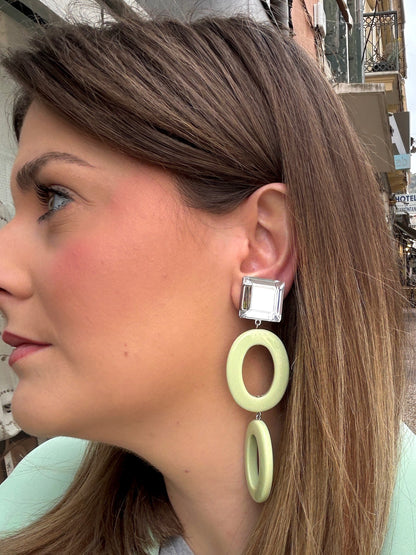 BOUCLES D'OREILLES - SEYCHELLES VERTE