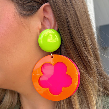 BOUCLES D'OREILLES - FLOWER POWER