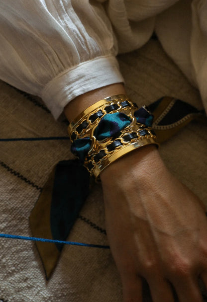 RUBAN 4 CM - CHAPANOIR OLIVE