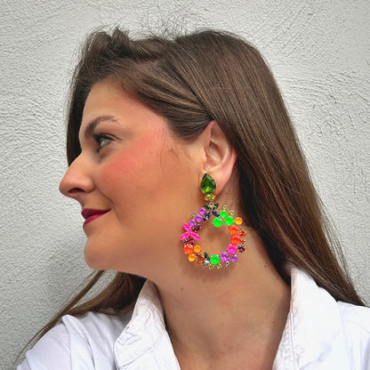 BOUCLES D'OREILLES - AUREA FLUO