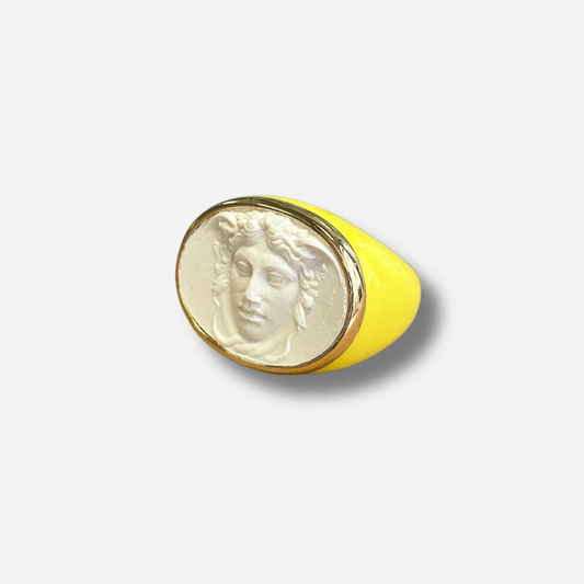 BAGUE - MEDUSA JAUNE