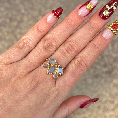 BAGUE - LOTUS LABRADORITE