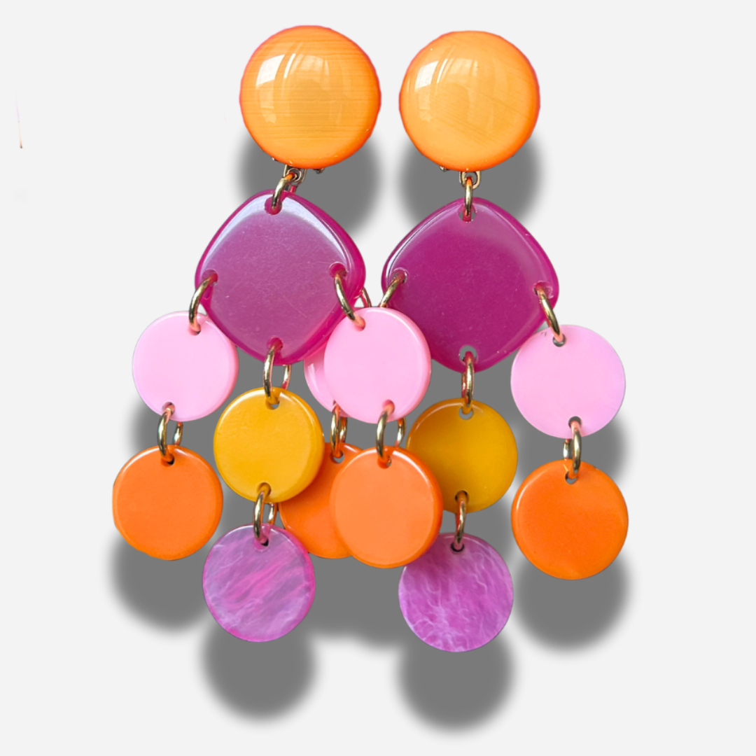 Boucles-doreilles-pampilles-rose-orange-francine-bramli-divinity-sete