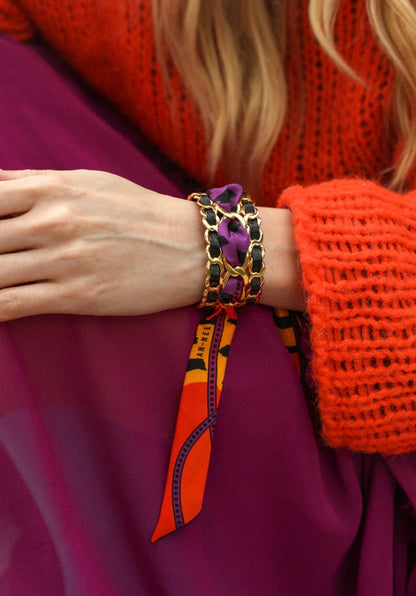 RUBAN 2 CM - CHAPANOIR ORANGE