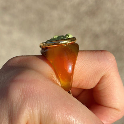BAGUE - MEDUSA MARRON