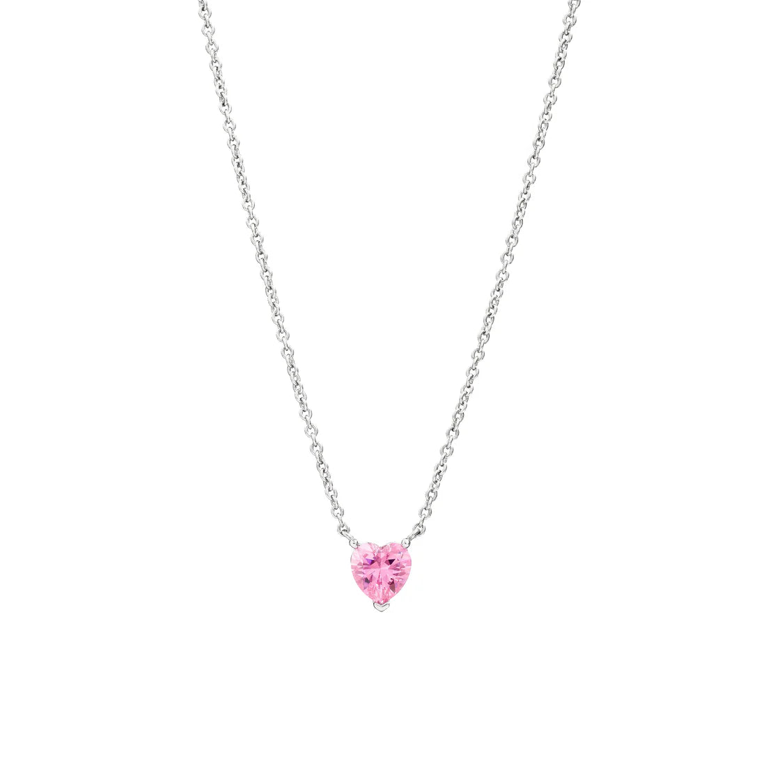 COLLIER - COEUR ROSE