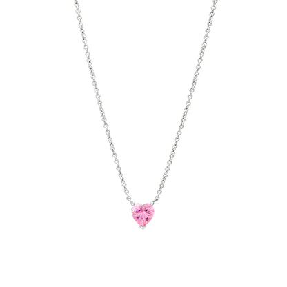 COLLIER - COEUR ROSE