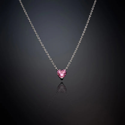 COLLIER - COEUR ROSE