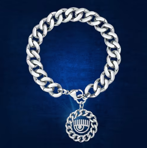 BRACELET -CHAIN SILVER EYE