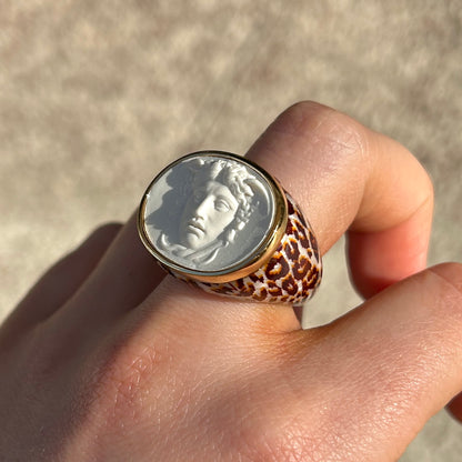 BAGUE - MEDUSA LÉOPARD