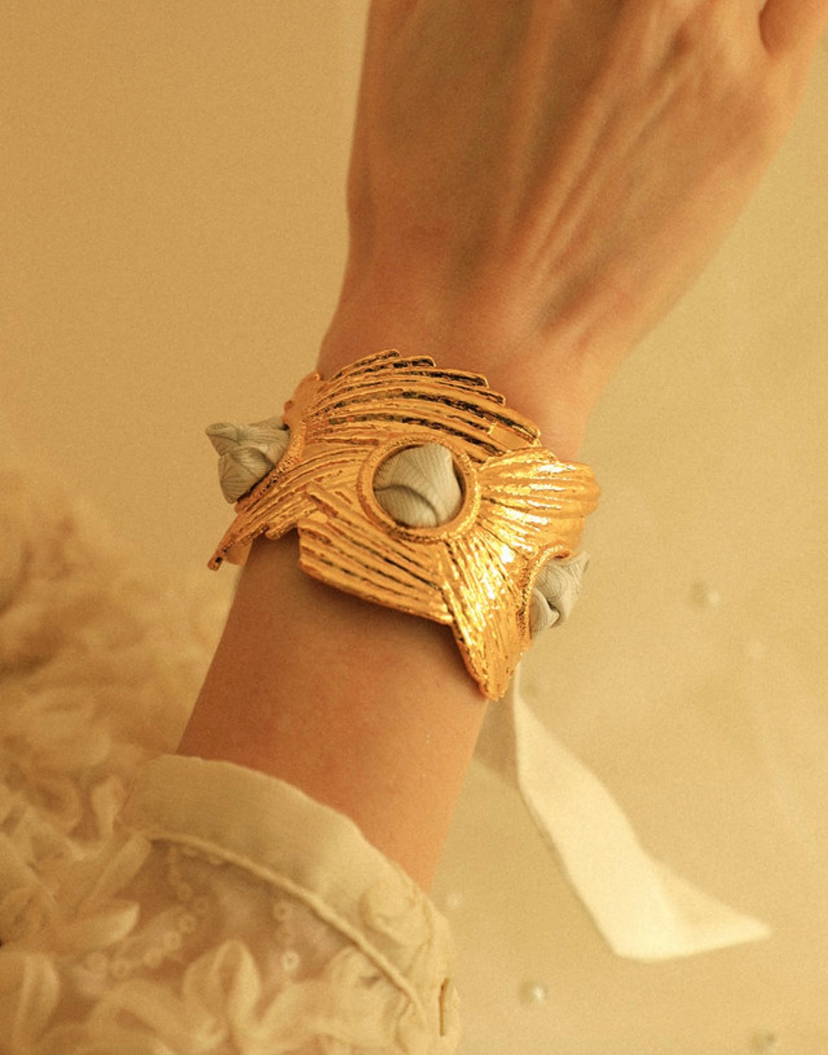 RUBAN 4CM - PAON BLANC