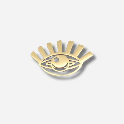BROCHE - OEIL DORÉ