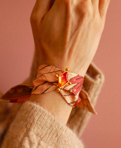 ORNEMENT - CIRCUS ROSE JAUNE