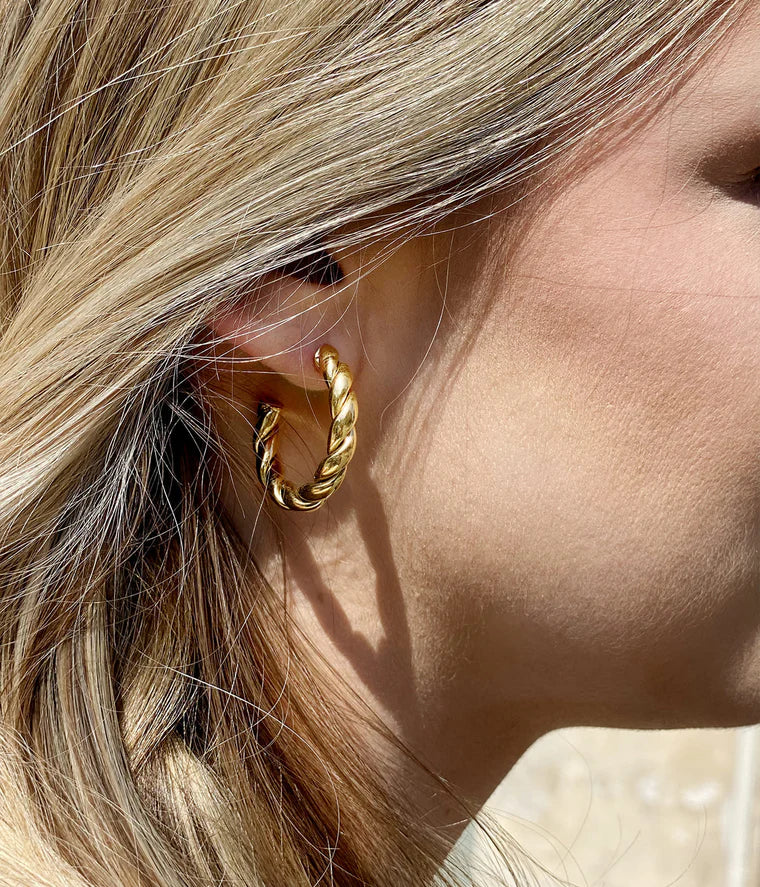 BOUCLES D'OREILLES - TORSADE